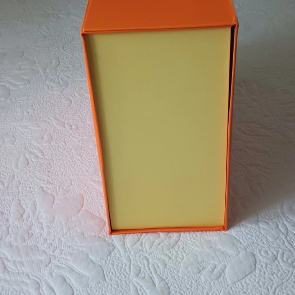 Louis Vuitton Signature Orange & Gold Storage Magnetic Handles Box Large - Picture 9 of 9